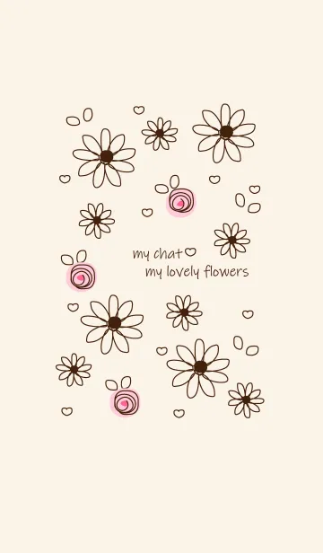 [LINE着せ替え] Little flowers (Drawing ver) 10の画像1