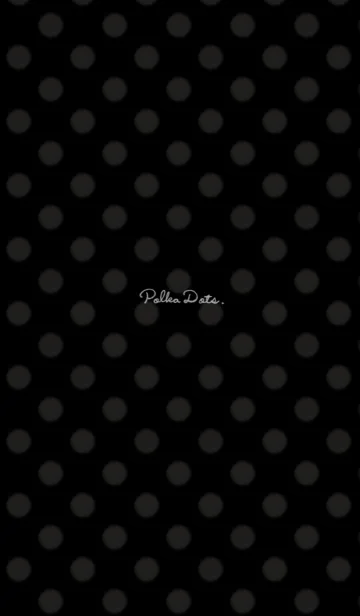 [LINE着せ替え] 水玉模様/黒の画像1