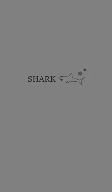 [LINE着せ替え] SHARK -dark gray-の画像1