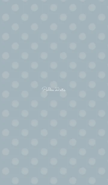 [LINE着せ替え] 水玉 *ブルーグレーとベージュ*の画像1