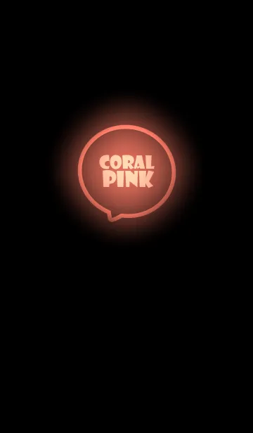 [LINE着せ替え] Coral Pink  Neon Theme Ver.3 (JP)の画像1