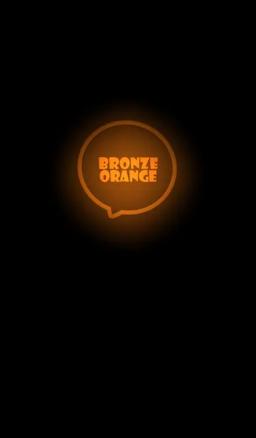 [LINE着せ替え] Bronze Orange Neon Theme Ver.3 (JP)の画像1