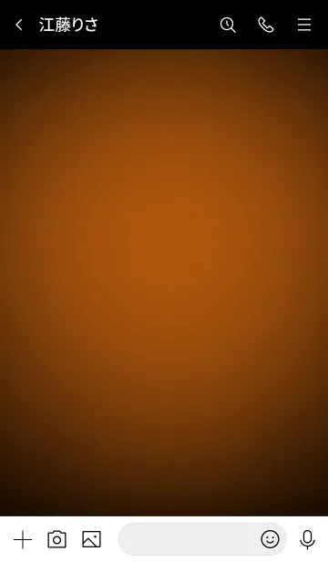 [LINE着せ替え] Bronze Orange Neon Theme Ver.3 (JP)の画像3
