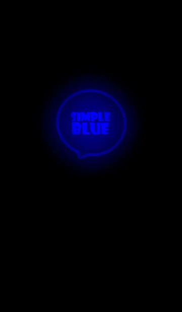 [LINE着せ替え] Blue  Neon Theme Ver.3 (JP)の画像1