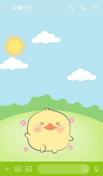 [LINE着せ替え] Chubby Duck Theme (JP)の画像3