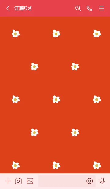 [LINE着せ替え] 赤 : Hanaの画像3