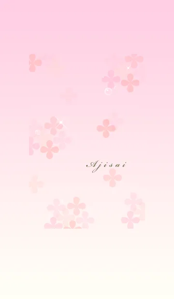 [LINE着せ替え] ～紫陽花♥ピンク5～の画像1