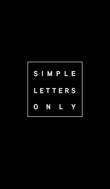 シンプル 文字だけ / ブラックの着せ替えメイン画像