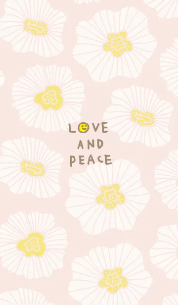 [LINE着せ替え] 白い花舞う ピンクの画像1