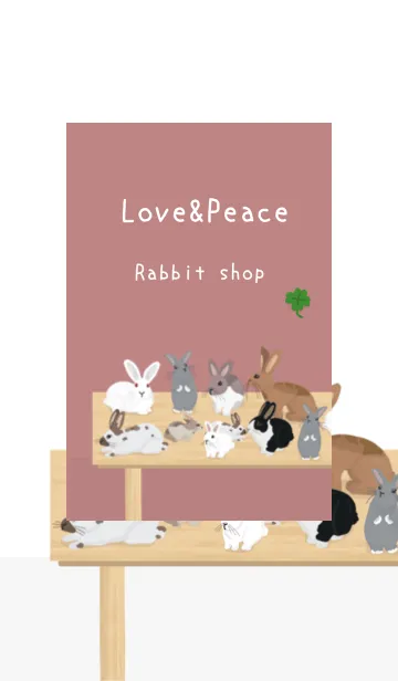 [LINE着せ替え] 人気のウサギ専門店Open【Rabbit Shop】の画像1