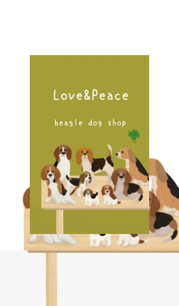 [LINE着せ替え] 人気の犬専門店Open【beagle dog Shop】の画像1