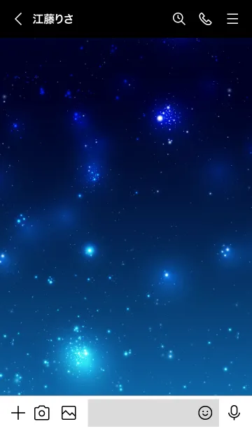 [LINE着せ替え] - Universe Blue - MEKYM 33の画像3