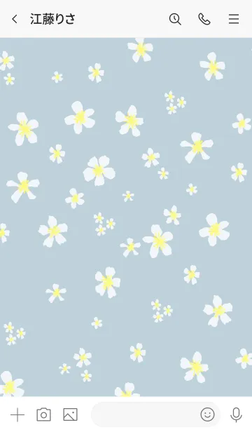 [LINE着せ替え] 白い小花が舞う11の画像3