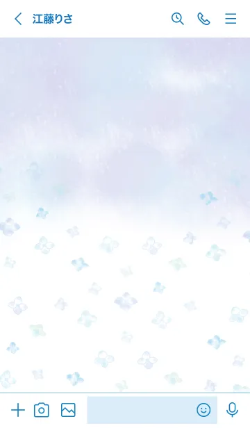 [LINE着せ替え] 紫陽花＊水彩風の画像3
