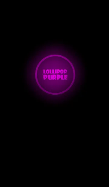 [LINE着せ替え] Lollipop Purple Neon Theme Ver.2 (JP)の画像1