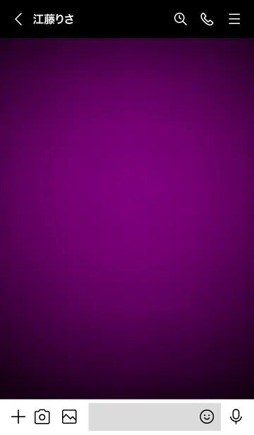 [LINE着せ替え] Lollipop Purple Neon Theme Ver.2 (JP)の画像3