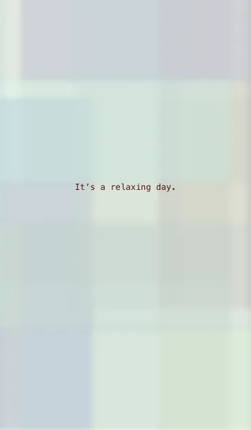 [LINE着せ替え] It is a relaxing day.の画像1