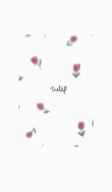 [LINE着せ替え] シンプル ホワイトとくすみカラーとお花の画像1