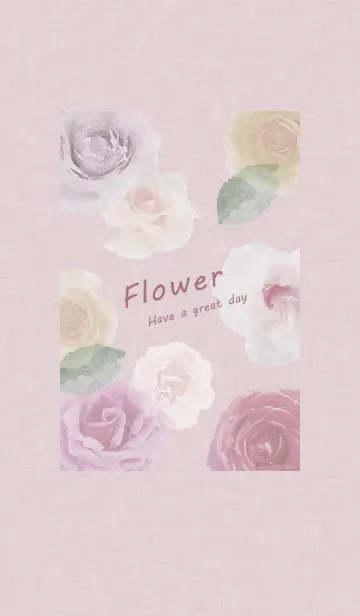 [LINE着せ替え] ～Flower♥ピンク14～の画像1