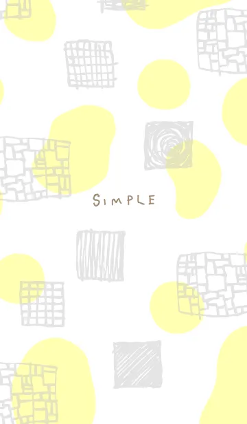 [LINE着せ替え] おしゃれ グレー四角の画像1