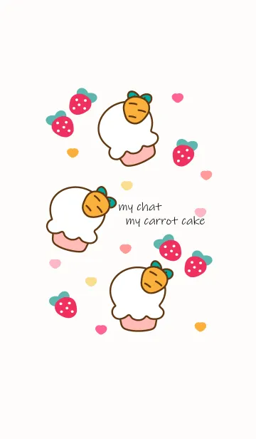 [LINE着せ替え] Cute carrot cake 9 :)の画像1