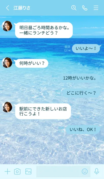 [LINE着せ替え] TRANSPARENT.SEA HAWAII 9の画像4