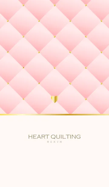 [LINE着せ替え] HEART QUILTING -PINK- 18の画像1