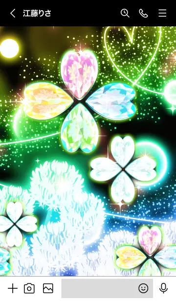 [LINE着せ替え] 幸せを呼ぶ「花宝石 霊光」の画像3