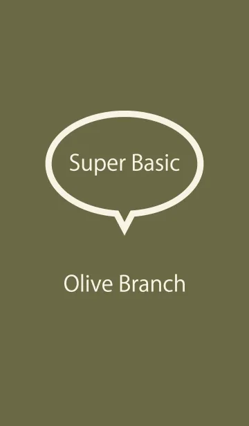 [LINE着せ替え] Super Basic Olive Branchの画像1