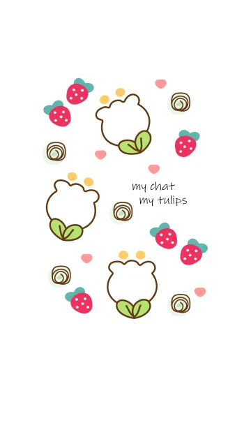 [LINE着せ替え] Tulips cartoon vesion 6の画像1