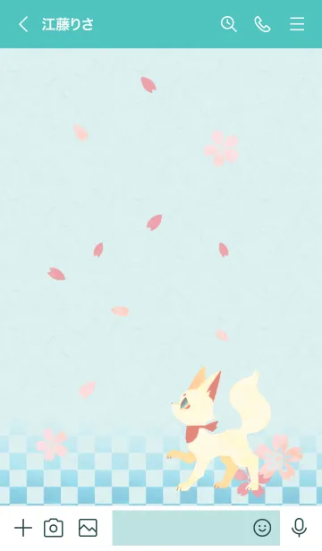 [LINE着せ替え] 白い狐の棲む社の画像3