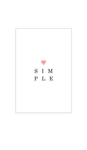 [LINE着せ替え] - SIMPLE - HEART 44の画像1