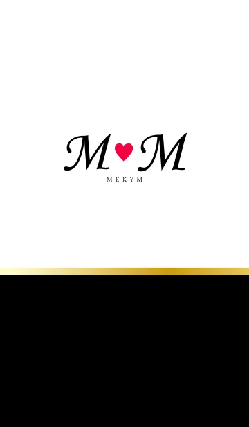 [LINE着せ替え] Love Initial M&M イニシャル 4の画像1