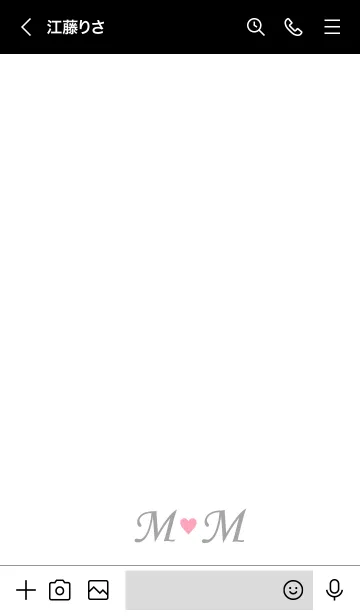 [LINE着せ替え] Love Initial M&M イニシャル 4の画像3