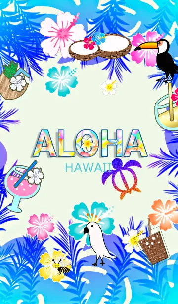 [LINE着せ替え] トロピカーナ♡ハワイ＊ALOHA+238の画像1