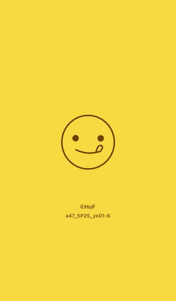 [LINE着せ替え] a47_25_イエロー1-6の画像1