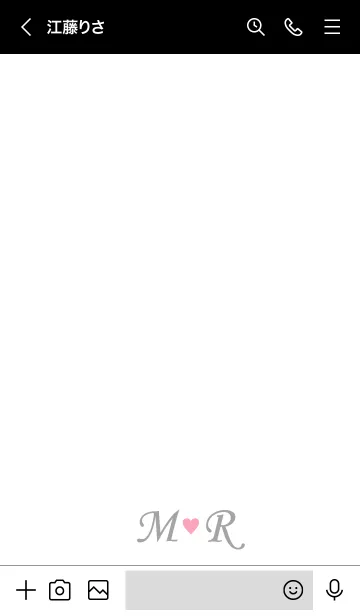 [LINE着せ替え] Love Initial M&R イニシャル 4の画像3