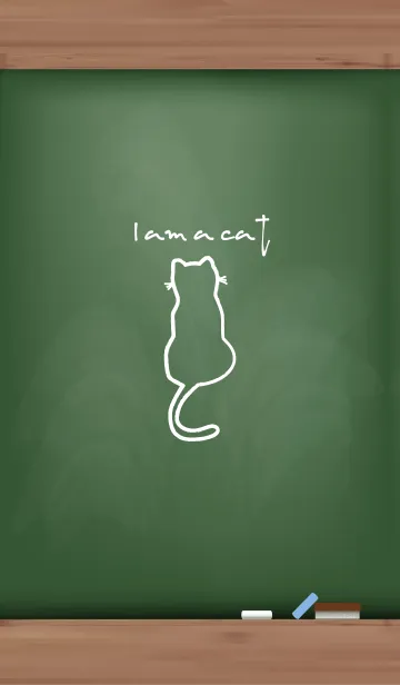 [LINE着せ替え] Black Board I am a cat 3の画像1