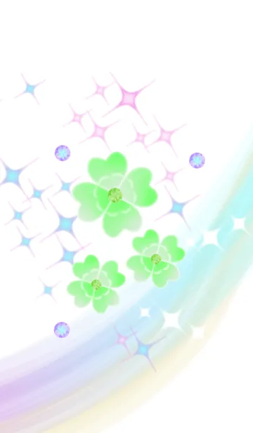 [LINE着せ替え] クローバーで運気アップ！の画像1