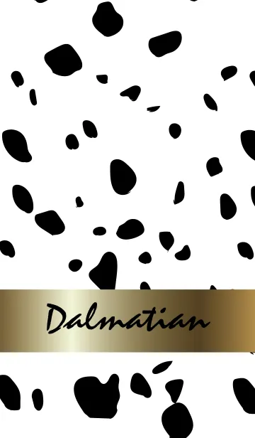 [LINE着せ替え] Dalmatian -Gold-の画像1