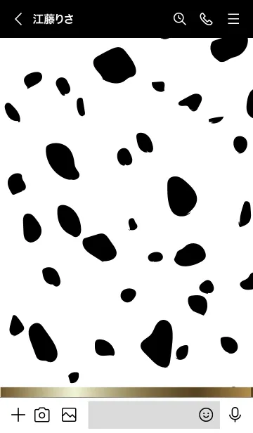 [LINE着せ替え] Dalmatian -Gold-の画像3