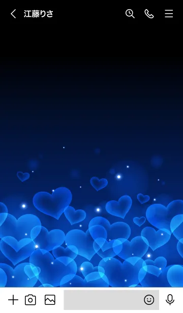 [LINE着せ替え] ORION BLUE HEARTの画像3