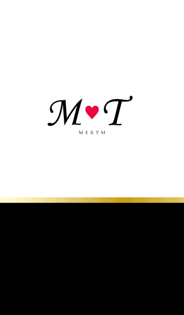 [LINE着せ替え] Love Initial M&T イニシャル 4の画像1