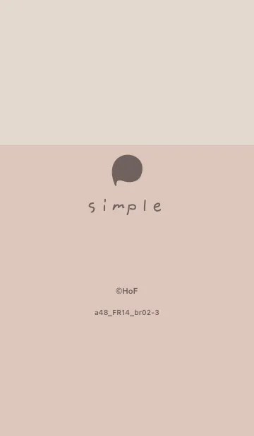 [LINE着せ替え] a48_14_ベージュ ブラウン2-3の画像1