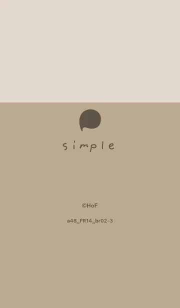 [LINE着せ替え] a48_14_ベージュ4 ブラウン2-3の画像1