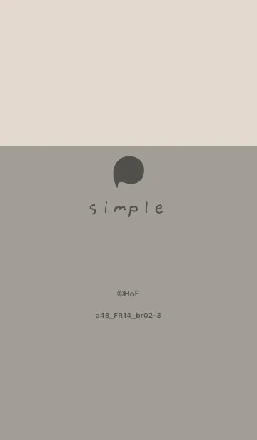 [LINE着せ替え] a48_14_スモーキーアッシュ ブラウン2-3の画像1