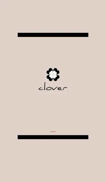 [LINE着せ替え] ボルドー : 大人可愛い幸運の四葉の画像1