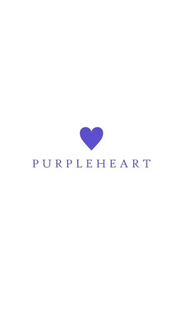 [LINE着せ替え] PURPLE HEART WHITE - 1 -の画像1
