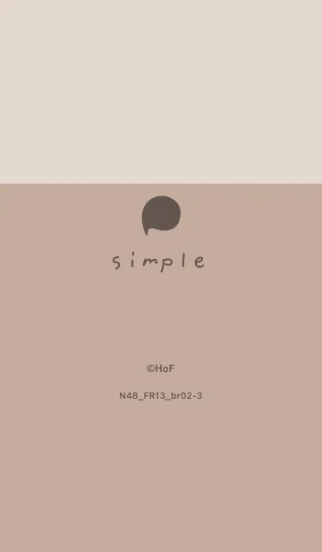 [LINE着せ替え] N48_13_ベージュ3 ブラウン2-3の画像1