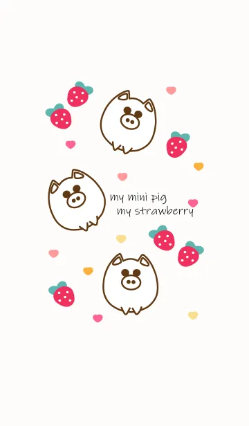 [LINE着せ替え] Pig & Strawberry 9の画像1